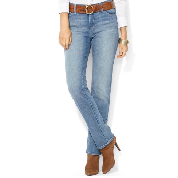 Lauren Ralph Lauren LRL Perry Wash Classic Straight Denim Jeans - Picture 1 of 9